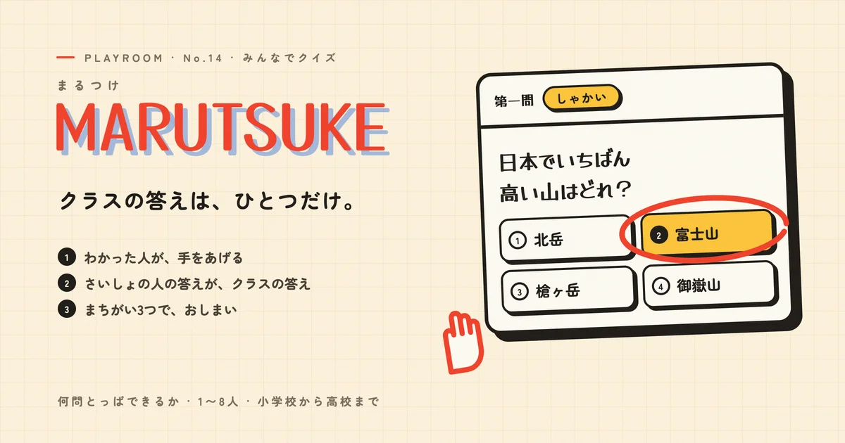 MARUTSUKE のキービジュアル