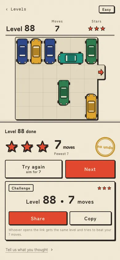 Level cleared